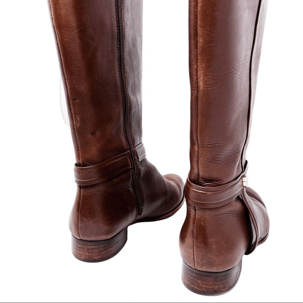 Louise Et Cie · Tall Brown Leather Riding Boots · Sz 7.5 - Picture 7 of 10